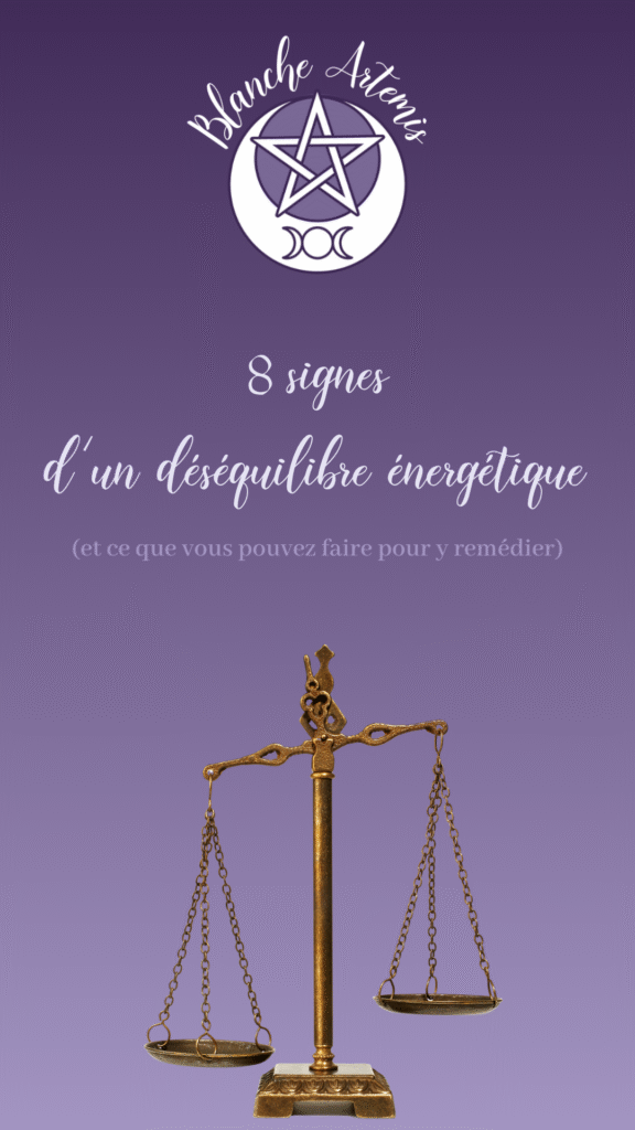 8 signes d'un déséquilibre énergétique (et ce que vous pouvez faire pour y remédier) - une balance déséquilibrée - le logo Blanche Artémis